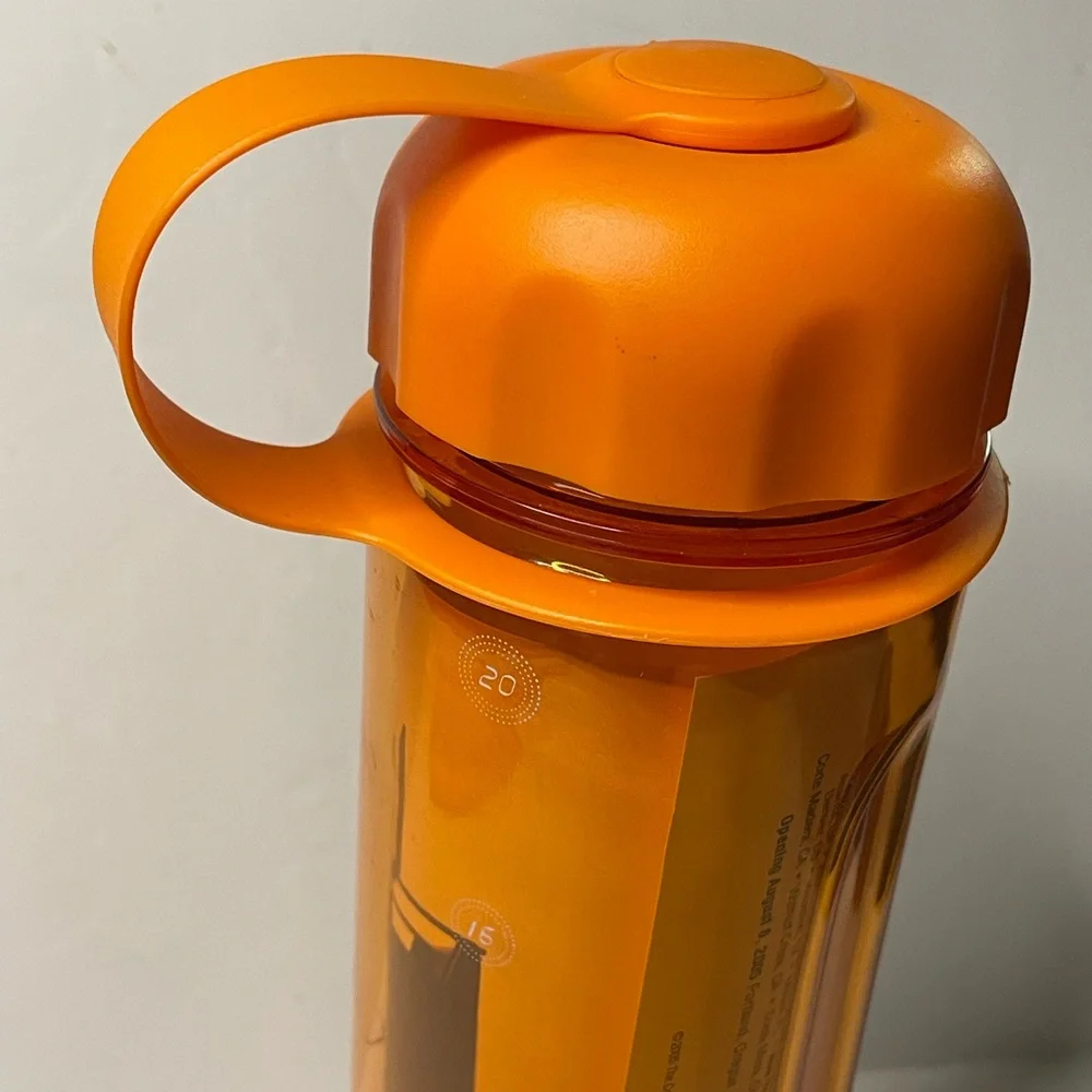 The Container Store Reusable Orange Quench Water Bottle - NEW